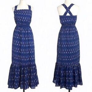 J. Crew Ikat cotton maxi dress